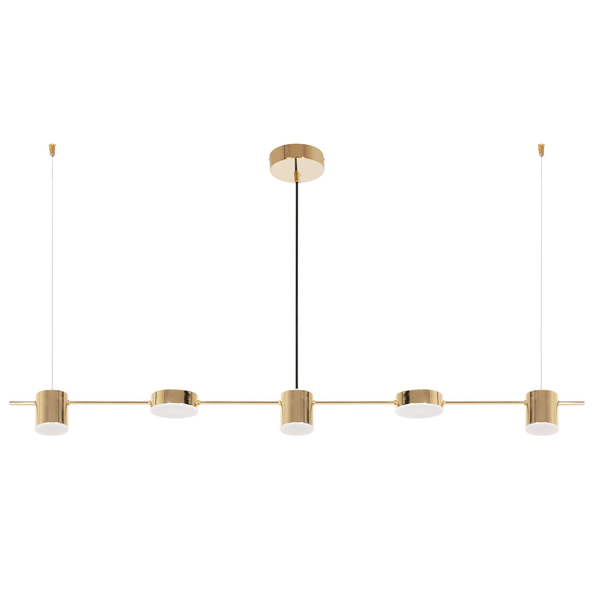 TOOLIGHT hängande taklampa LED APP929-5CP Guld 115x10x7,5cm