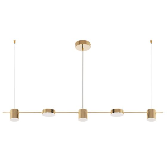 TOOLIGHT hängande taklampa LED APP929-5CP Guld 115x10x7,5cm