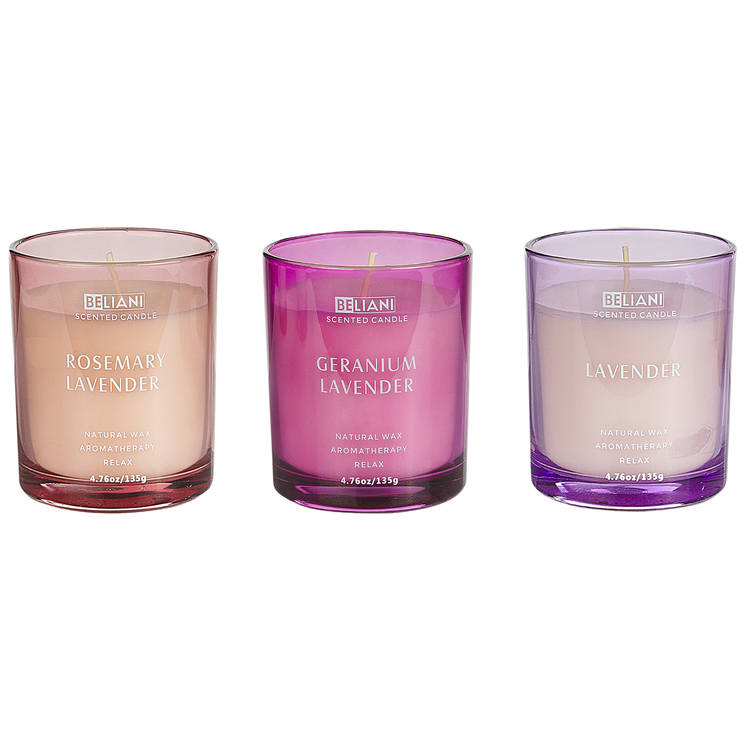 Doftljus 3-pack SHEER JOY Sojavax Blommiga doftnoter