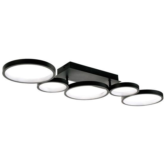 TOOLIGHT taklampa APP1900-C LED Svart 85x21x100cm