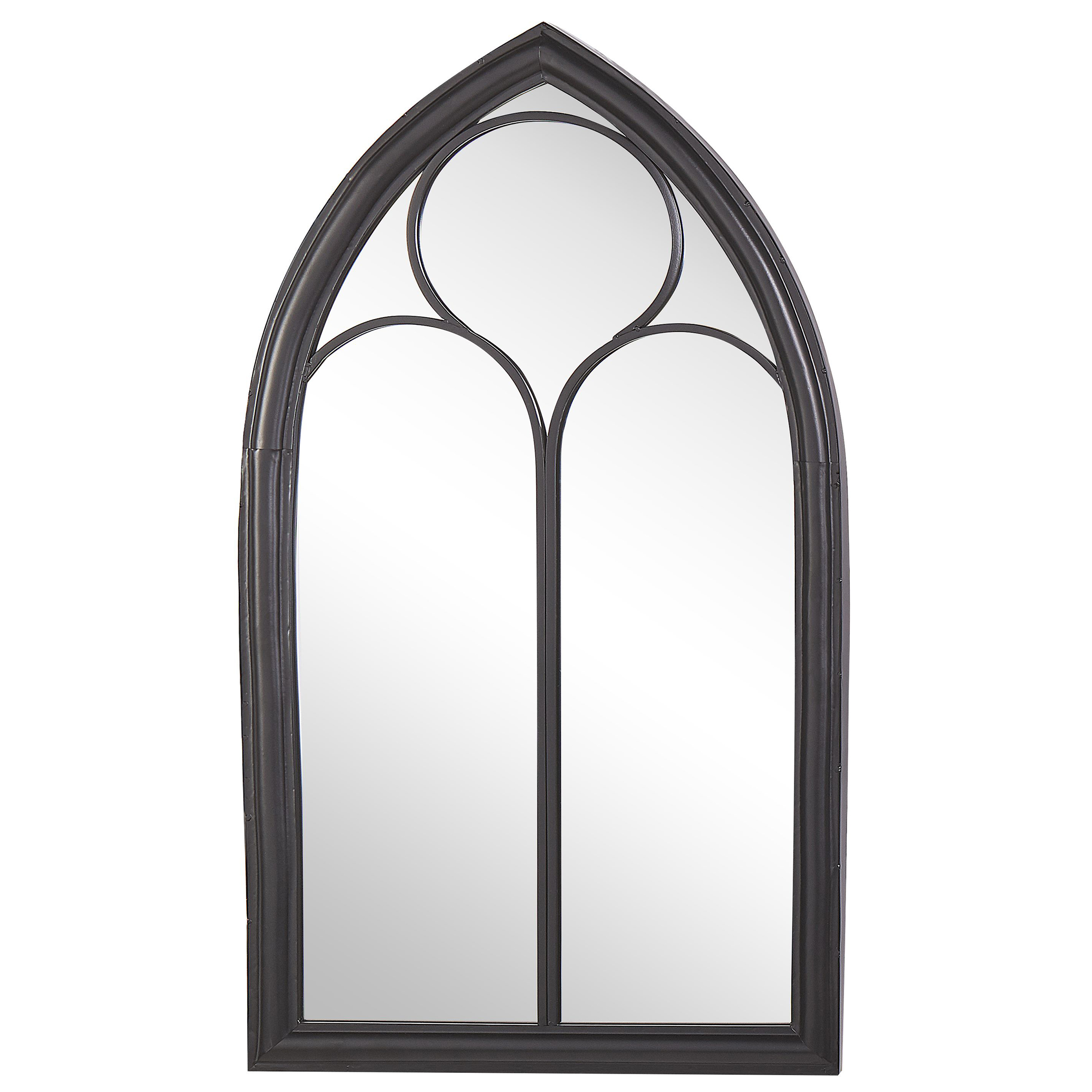 Väggspegel TRELLY 62 cm 113 cm Metall Svart