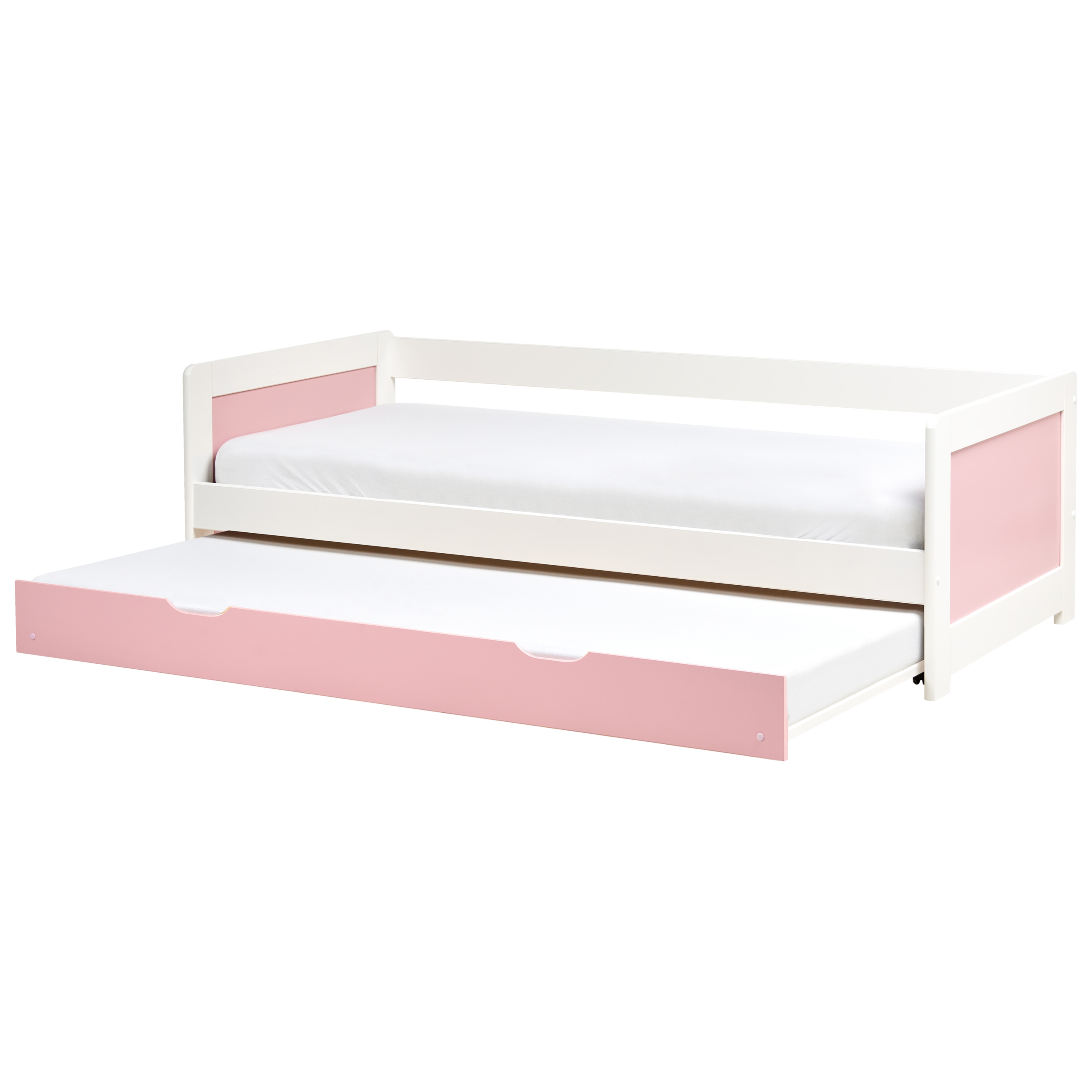 Utdragbar säng Furu GRAVELINES 90 x 200 cm Rosa