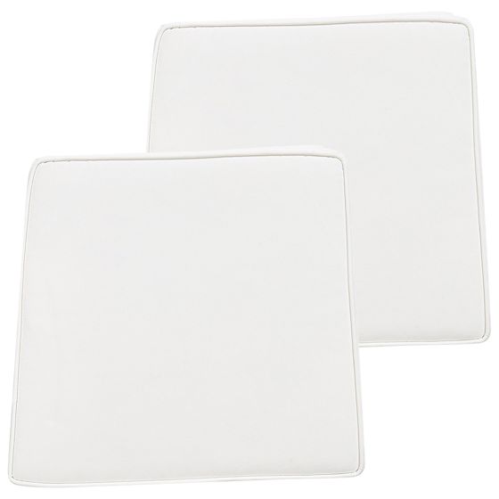 Set med 2 dynor för trädgårdsstol TERNI 37 x 34 cm Off-White
