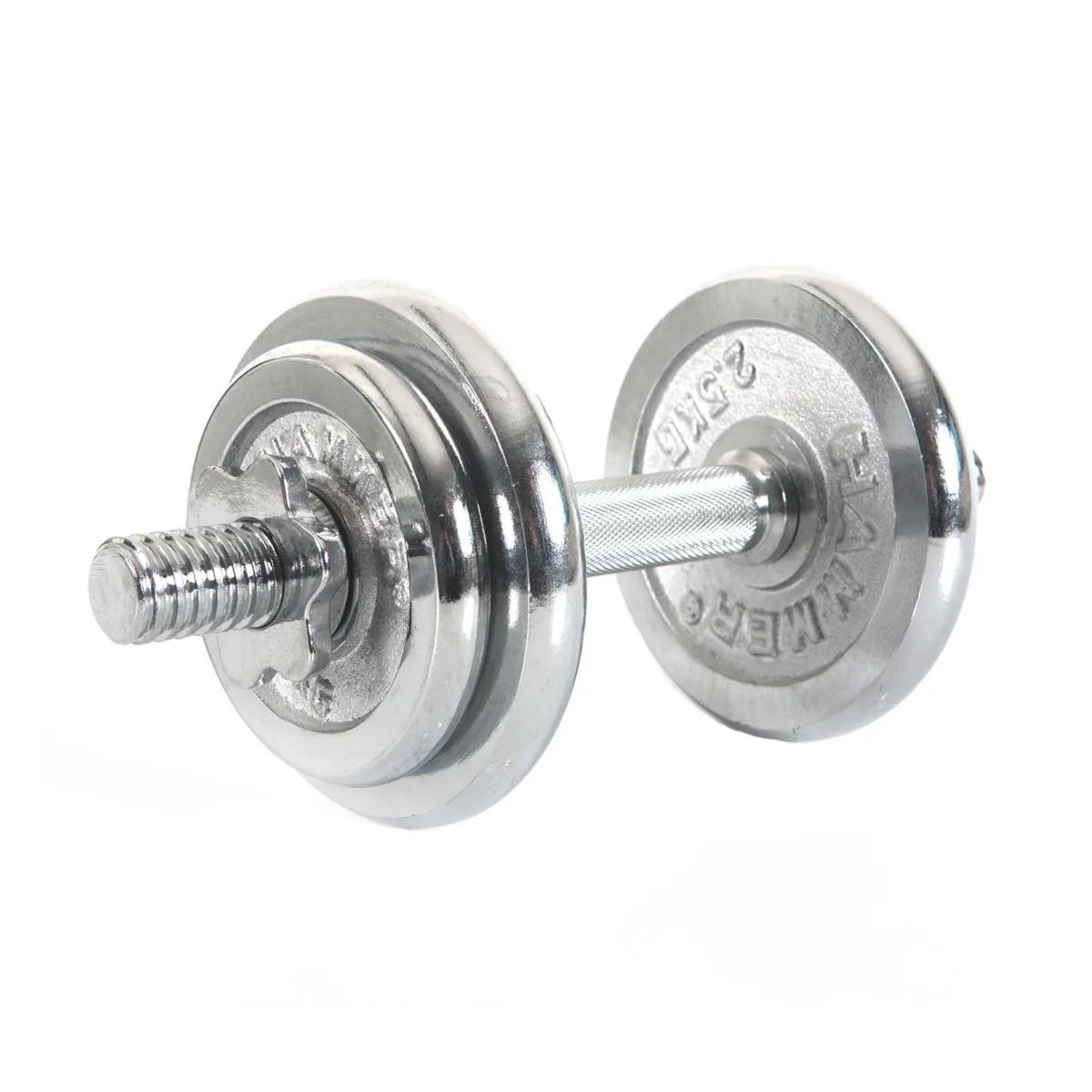 Hammer Dumbbell Set -hantelset 10 kg, krom