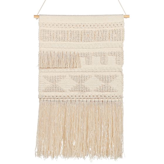 Väggdekoration i tyg KAMOKE 103 cm Bomull Beige