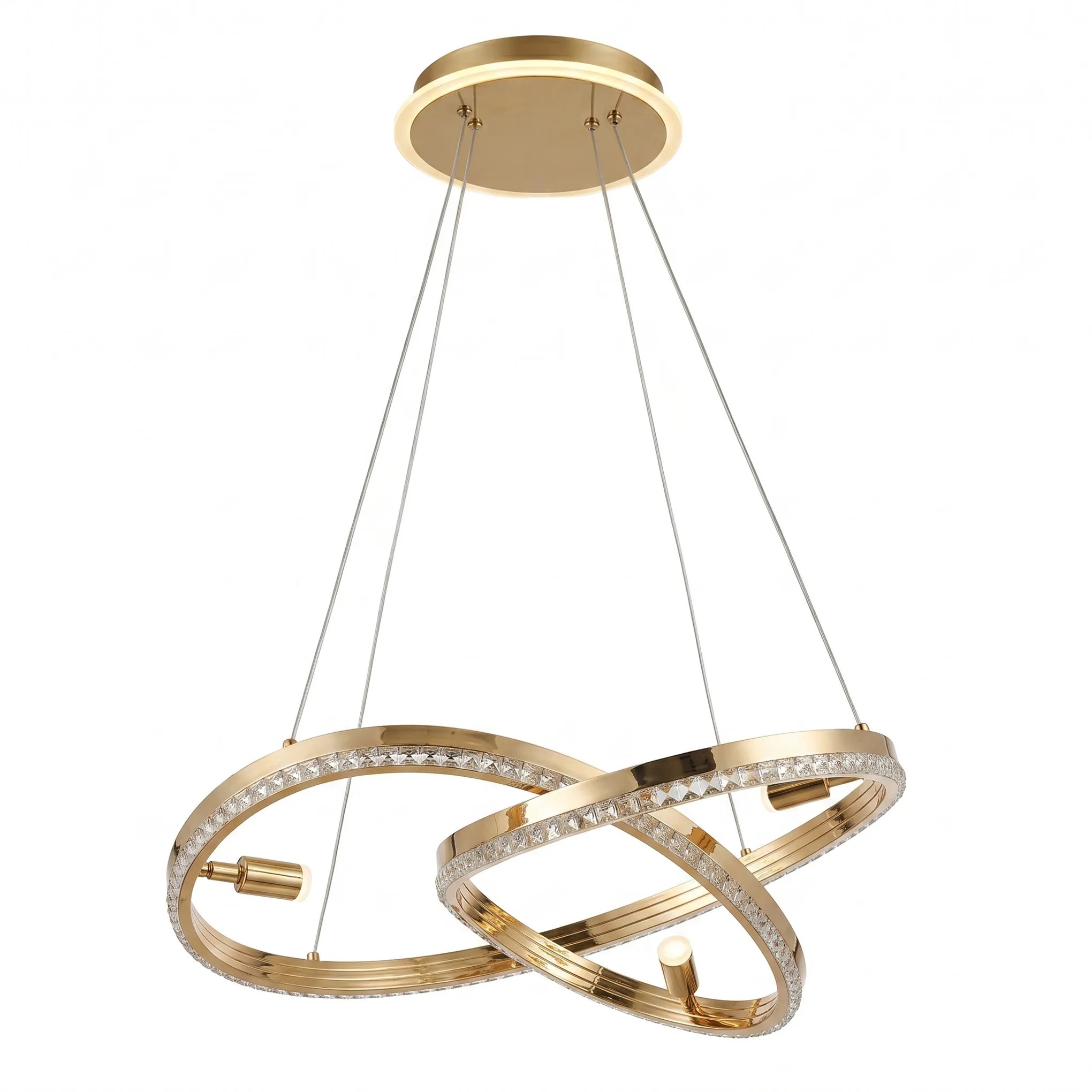 TOOLIGHT hängande taklampa G158-CP LED Guld 62x62x90cm