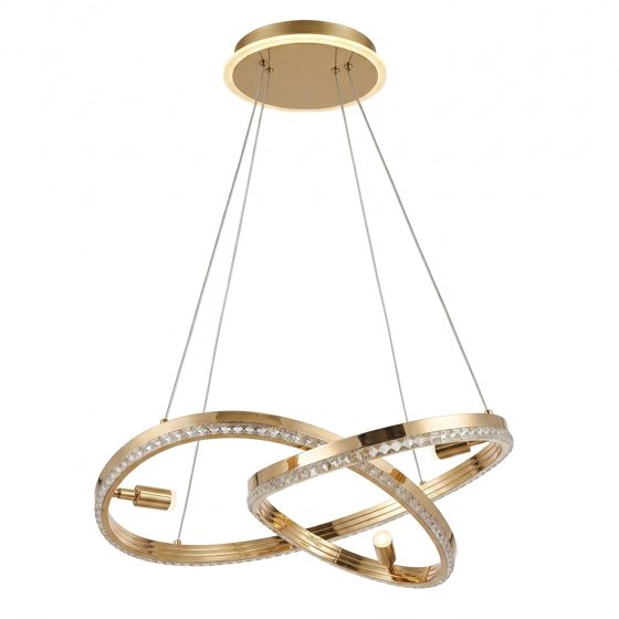TOOLIGHT hängande taklampa G158-CP LED Guld 62x62x90cm