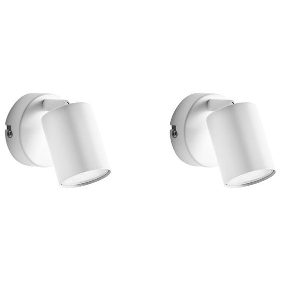 Set med 2 vägglampor NYANDO Metall Vit