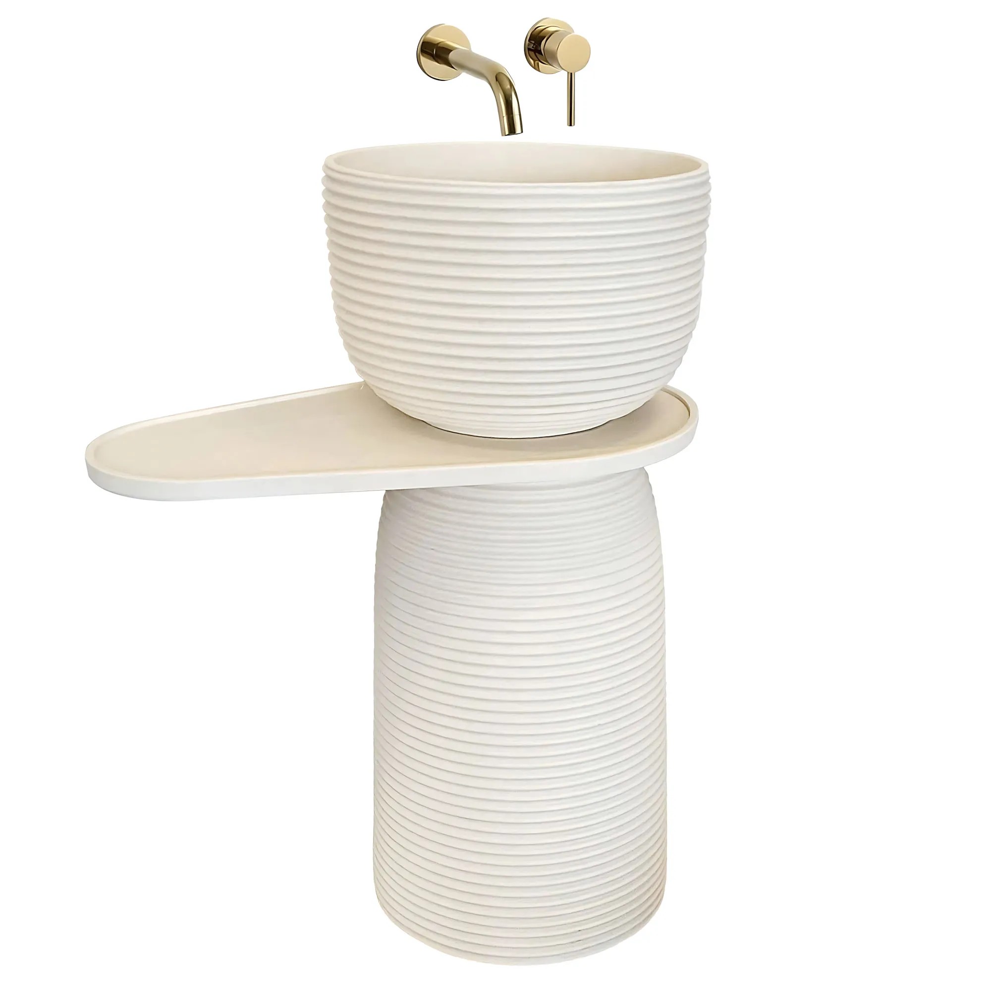 REA Fristående Tvättställ Azalia Beige, 65,5x39,5x86cm