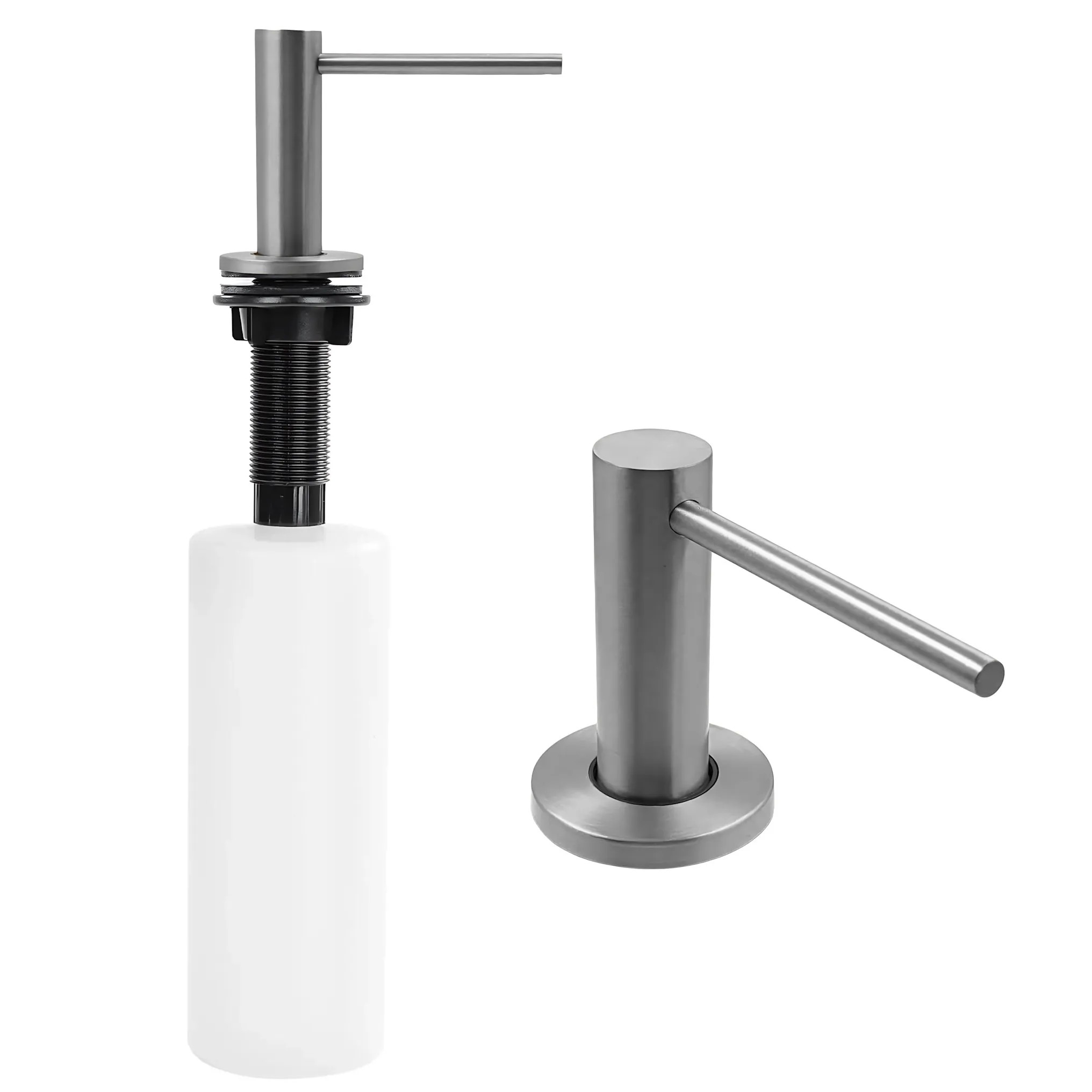 REA Tvåldispenser DEX Borstad Nickel, 5,5x9x7,5cm