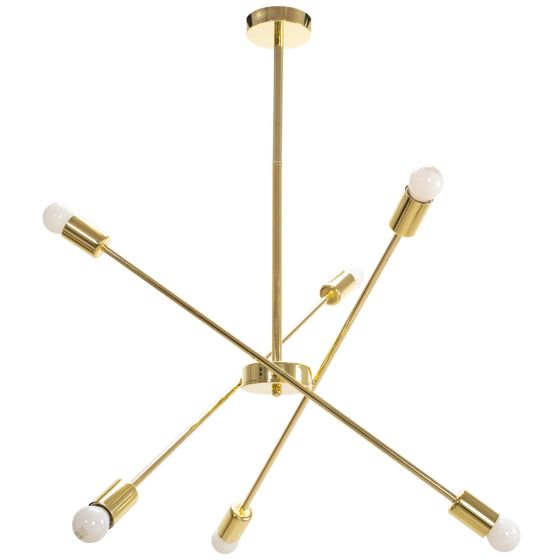 TOOLIGHT hängande taklampa APP1115-6CP Guld 57,5x72x57,5cm