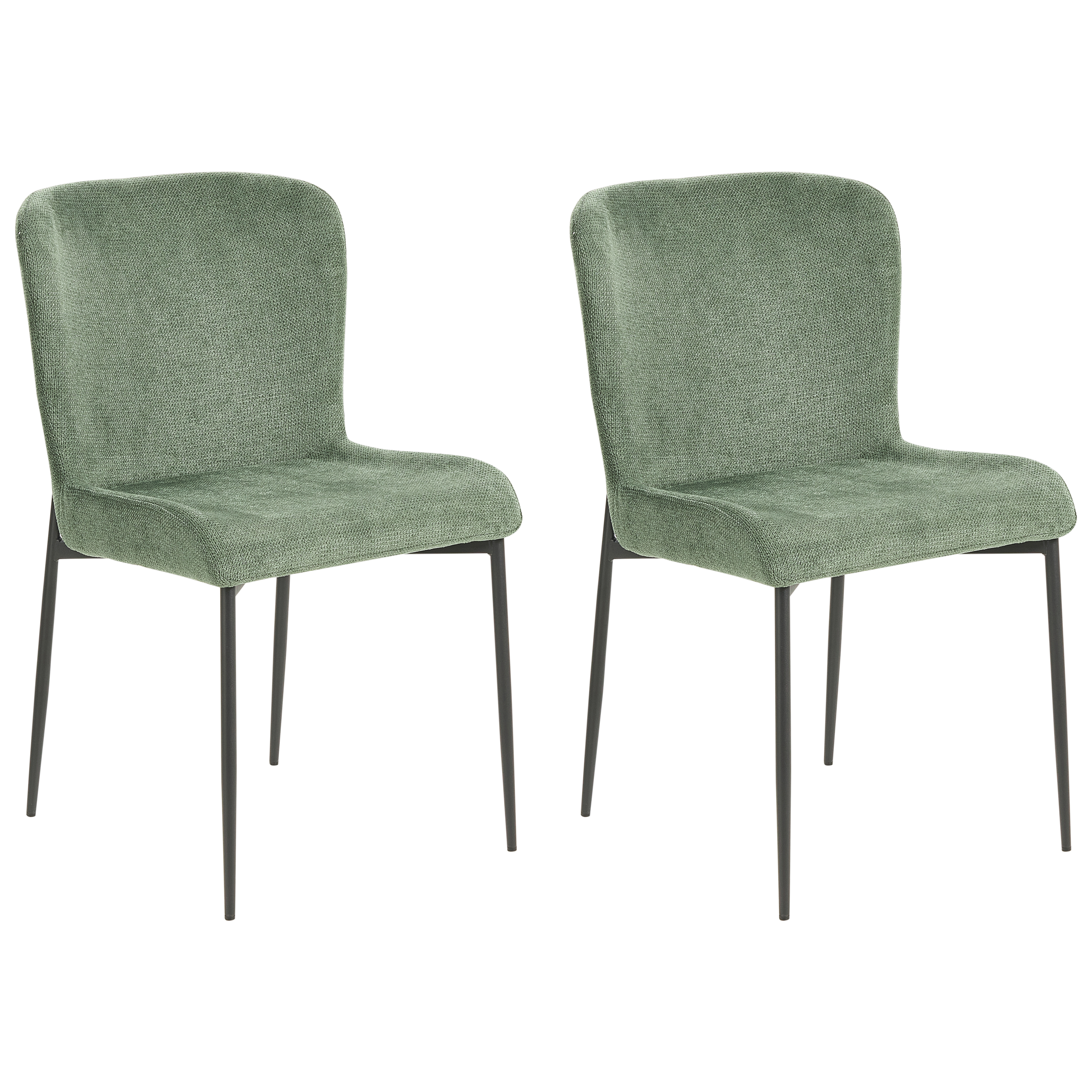 Set med 2 matstolar ADA Mörkgrön