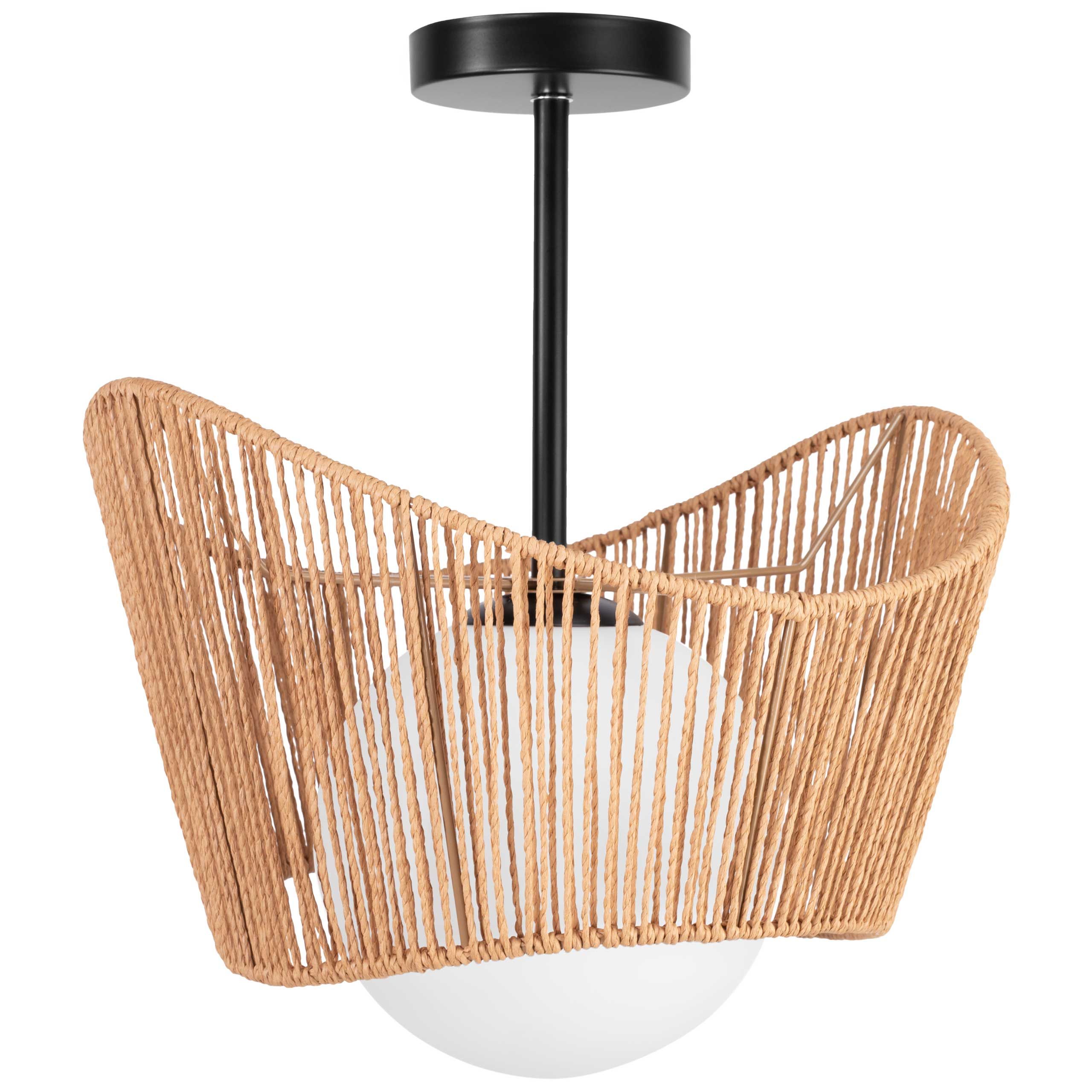 TOOLIGHT hängande taklampa APP1589-1CP BOHO Beige 30x39,5x30cm