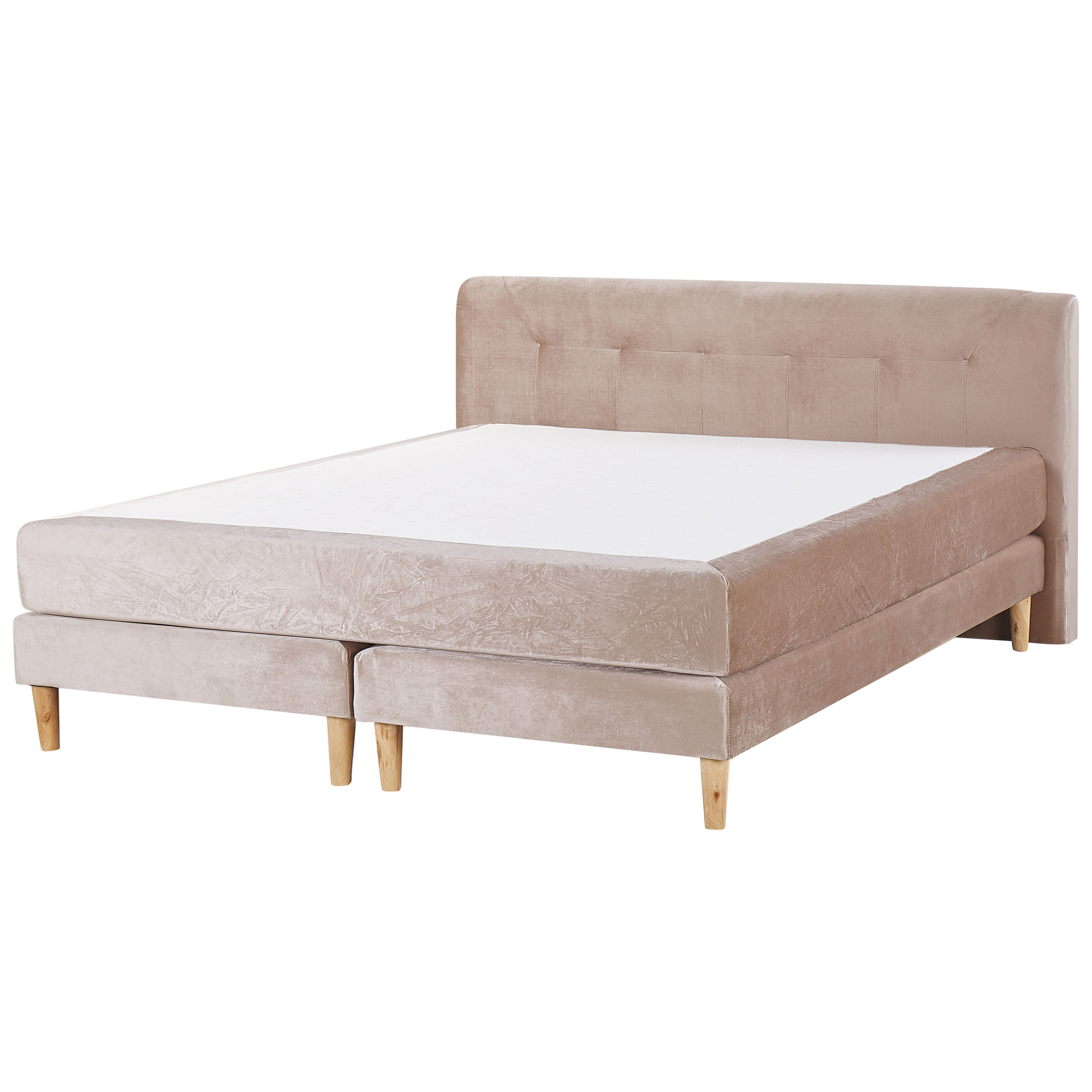 Kontinentalsäng Sammet MARQUISE 180 x 200 cm Beige