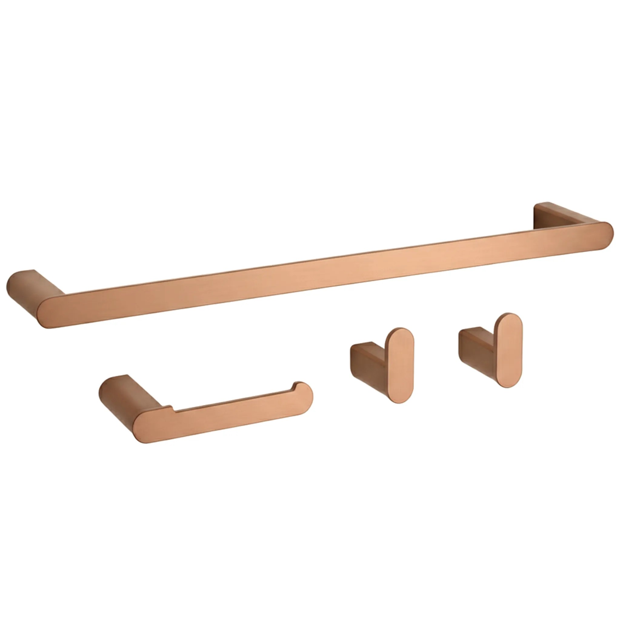 REA Set Med Badrumskrokar MATI Borstad Koppar, 60x6,8x3cm