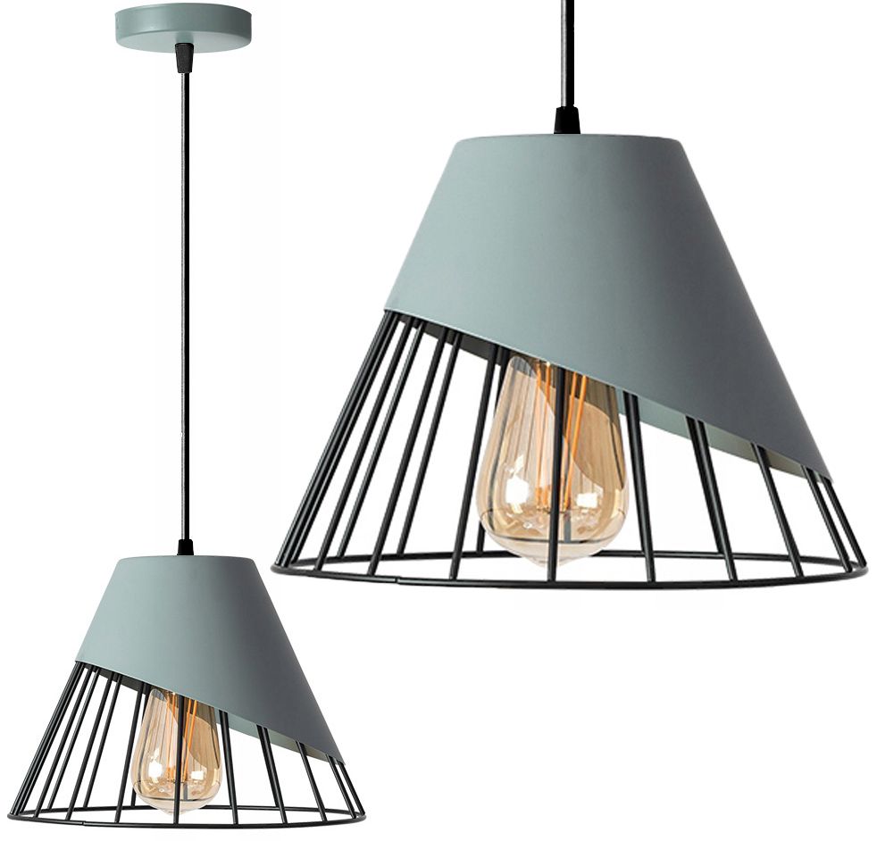 TOOLIGHT hängande taklampa APP229-1CP Grå/Svart 17,5x25x90cm