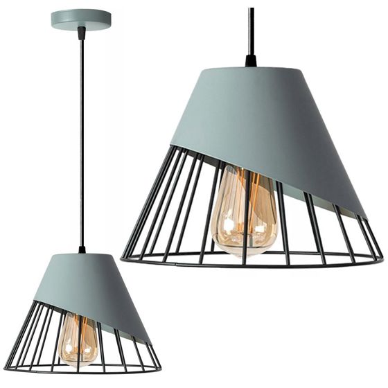 TOOLIGHT hängande taklampa APP229-1CP Grå/Svart 17,5x25x90cm