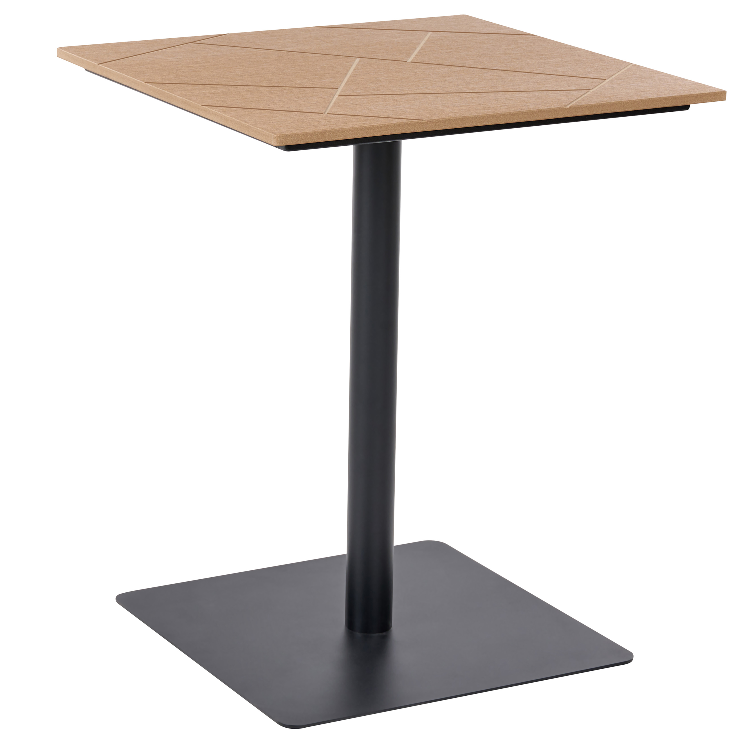 Bistrobord STINTINO  60 cm 60 cm Metall Svart