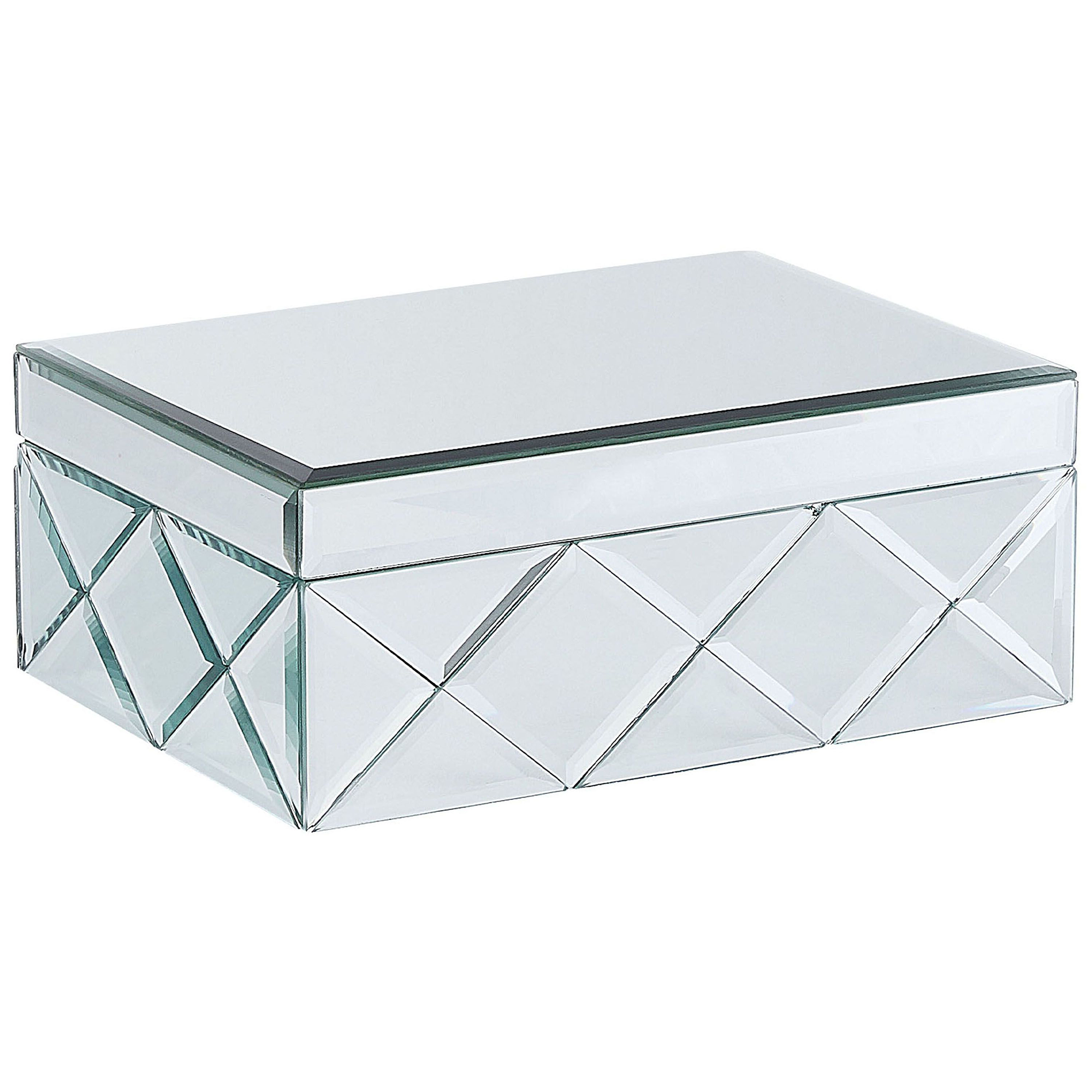 Smyckeskrin GORRON Glas Spegelblank silver