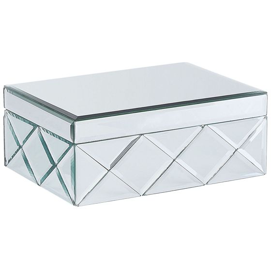 Smyckeskrin GORRON Glas Spegelblank silver