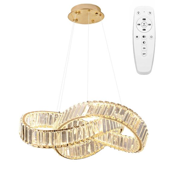 TOOLIGHT hängande taklampa LED APP1538-CP Guld 58x58x45cm