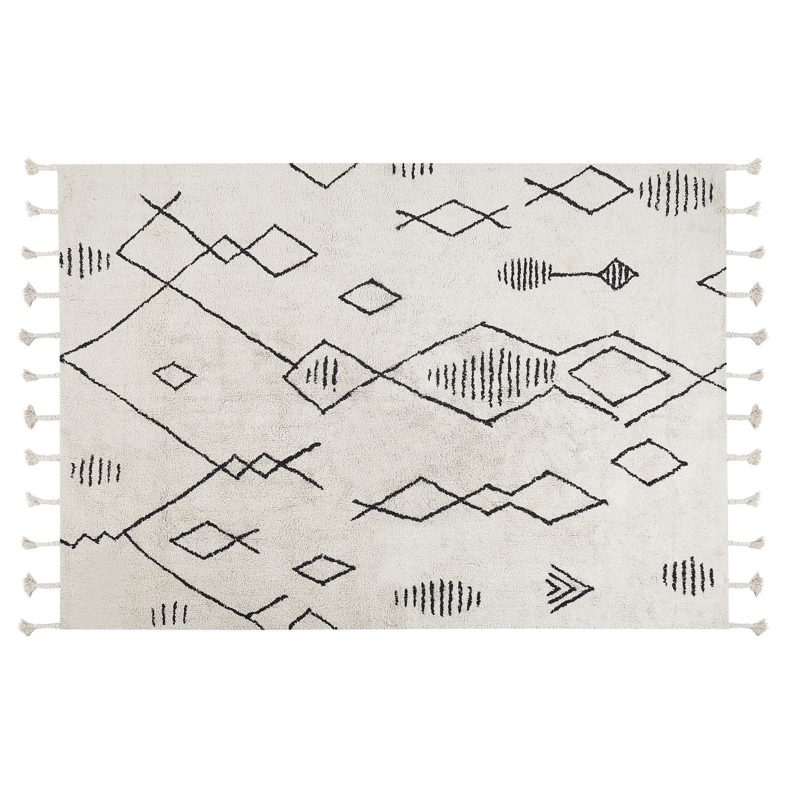 Matta KEBIR Off-White 140 x 200 cm Bomull
