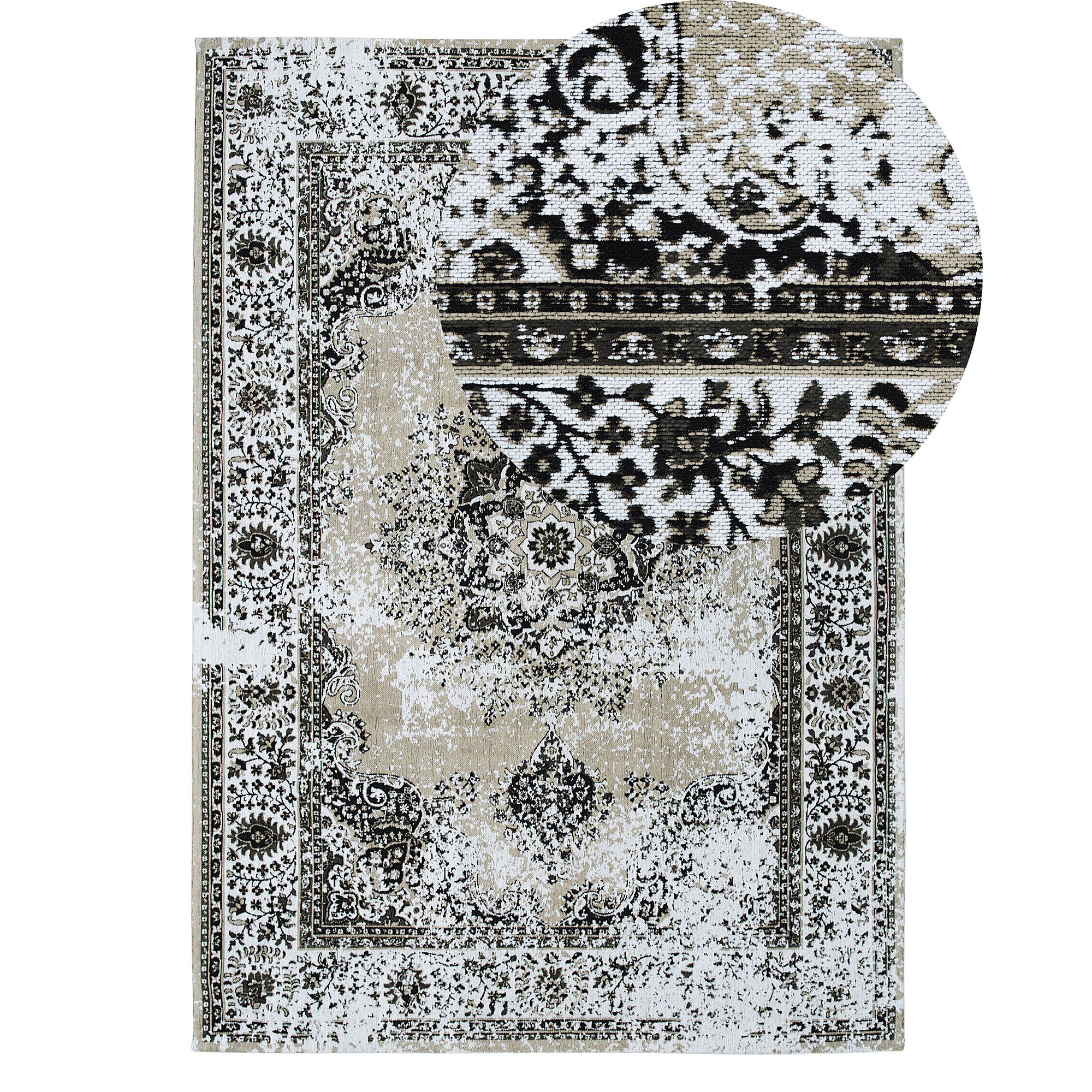 Matta ALMUS Taupe 140 x 200 cm Bomull