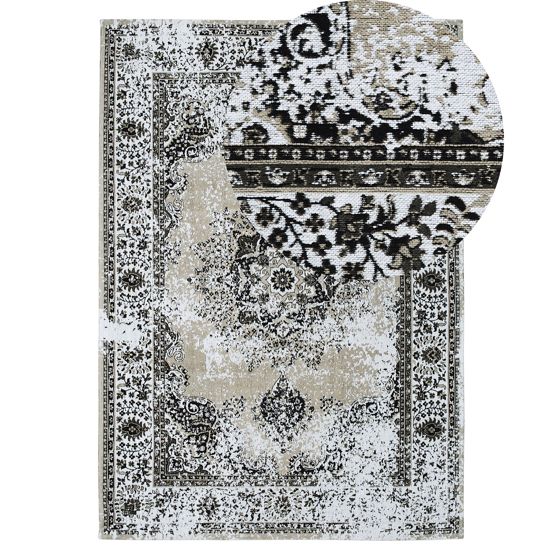 Matta ALMUS Taupe 140 x 200 cm Bomull