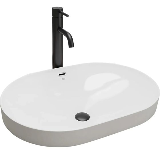 REA Inbyggnadstvättställ ARLETA Vit, 61,5x42x17cm