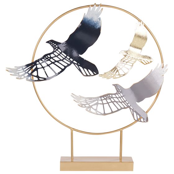 Prydnadsfigur Fågel SAMARIUM Metall Guld