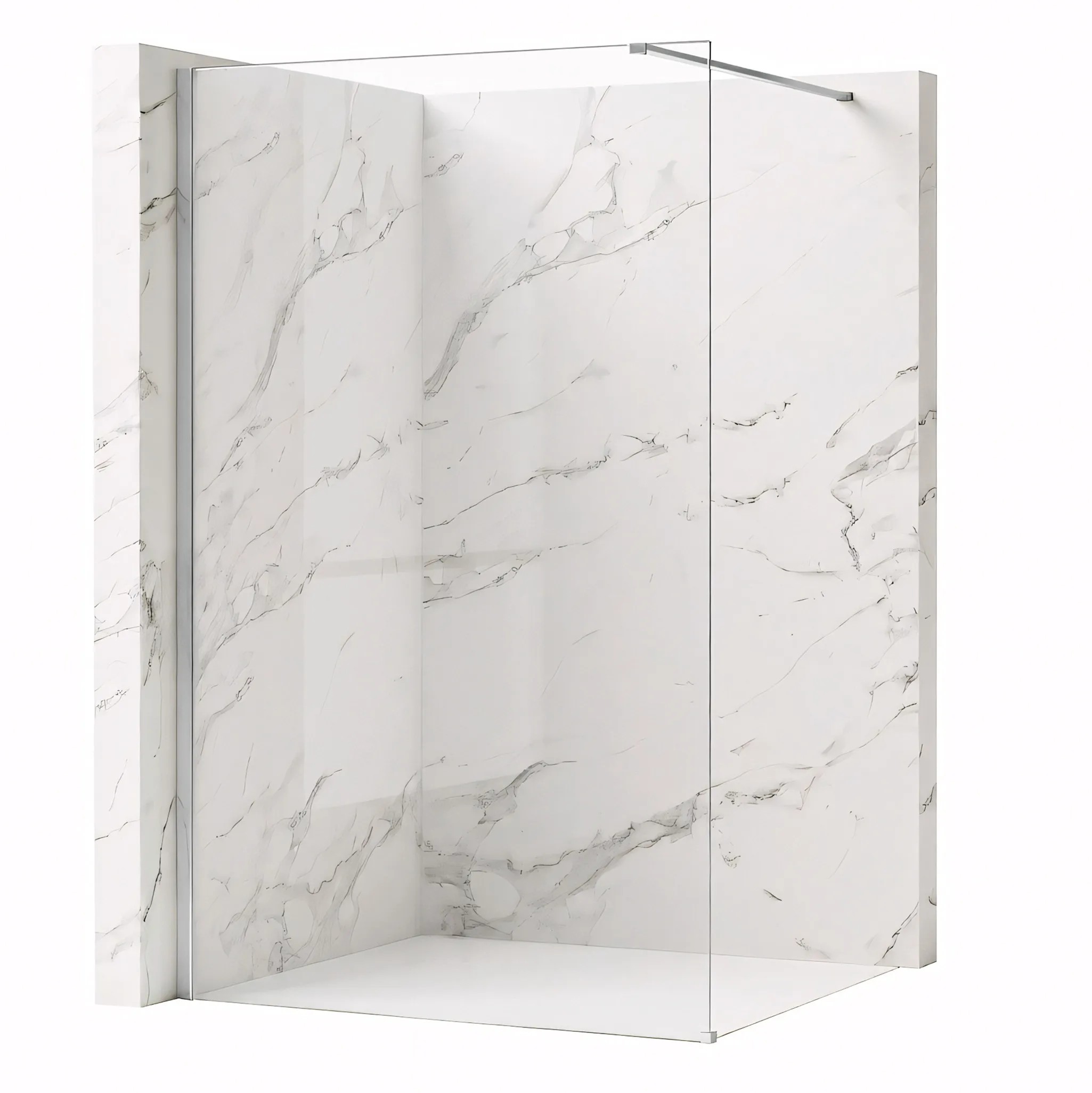 REA Duschvägg Flexi Transparent 110 Krom, 120x110x195cm