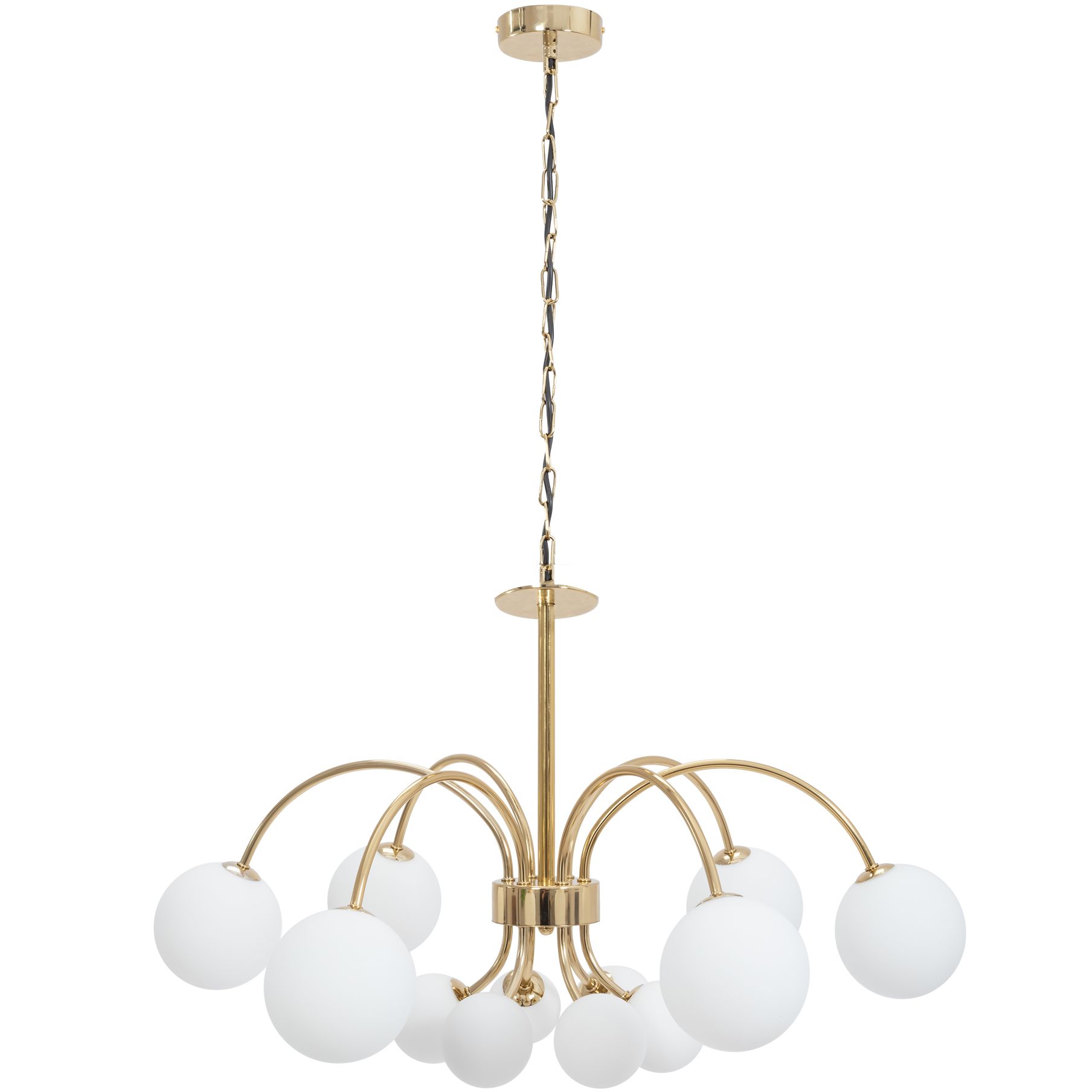 TOOLIGHT hängande taklampa APP962-12CP Guld 108x75x108cm