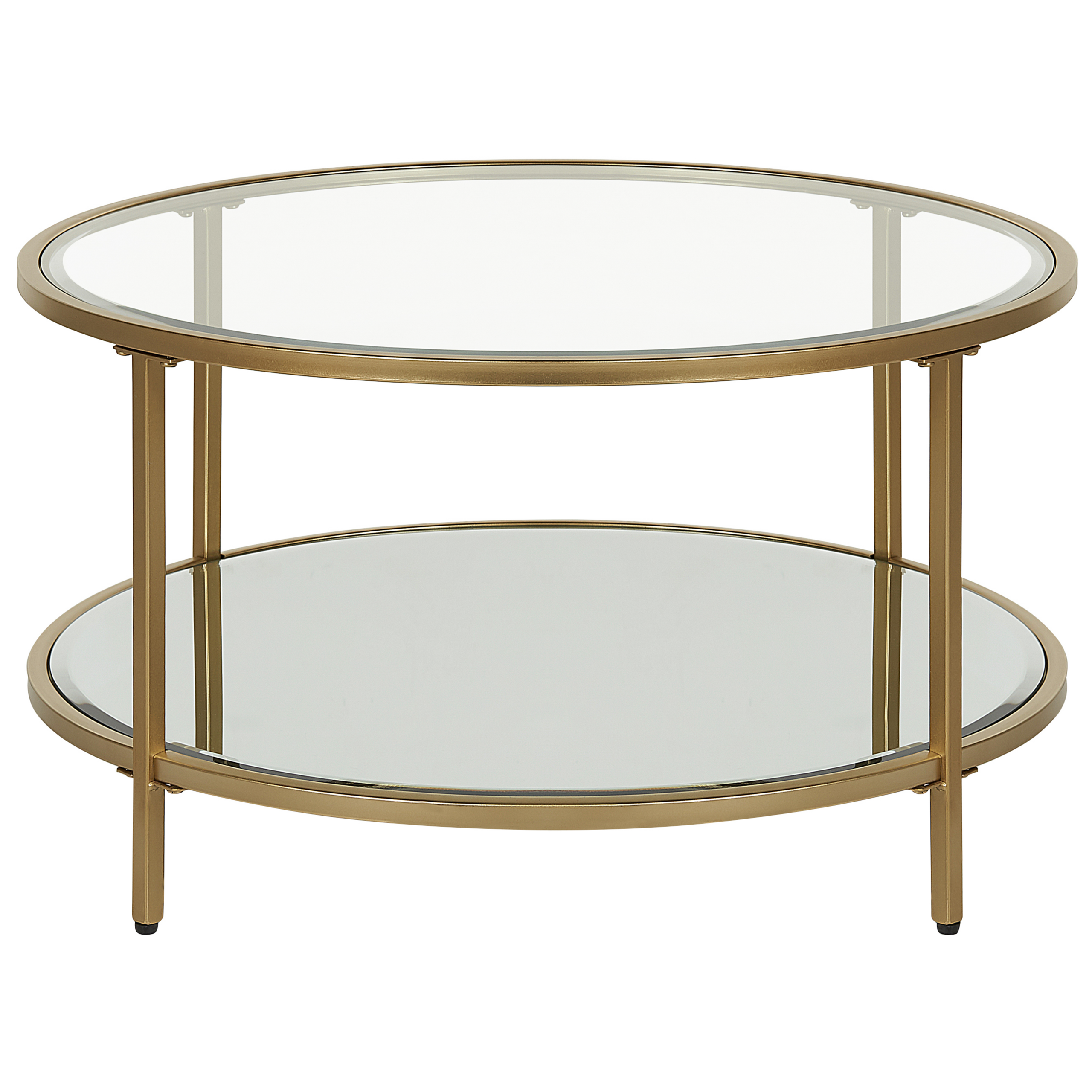 Soffbord BIRNEY Härdat glas Guld
