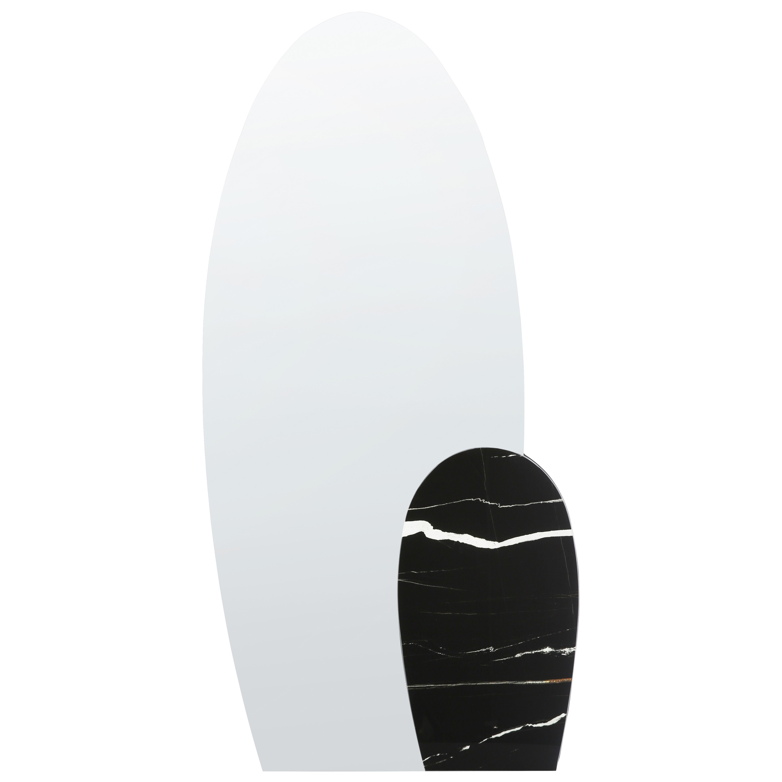 Väggspegel VIERZON 58 cm 120 cm Svart