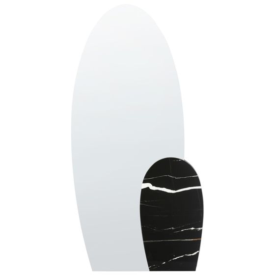 Väggspegel VIERZON 58 cm 120 cm Svart