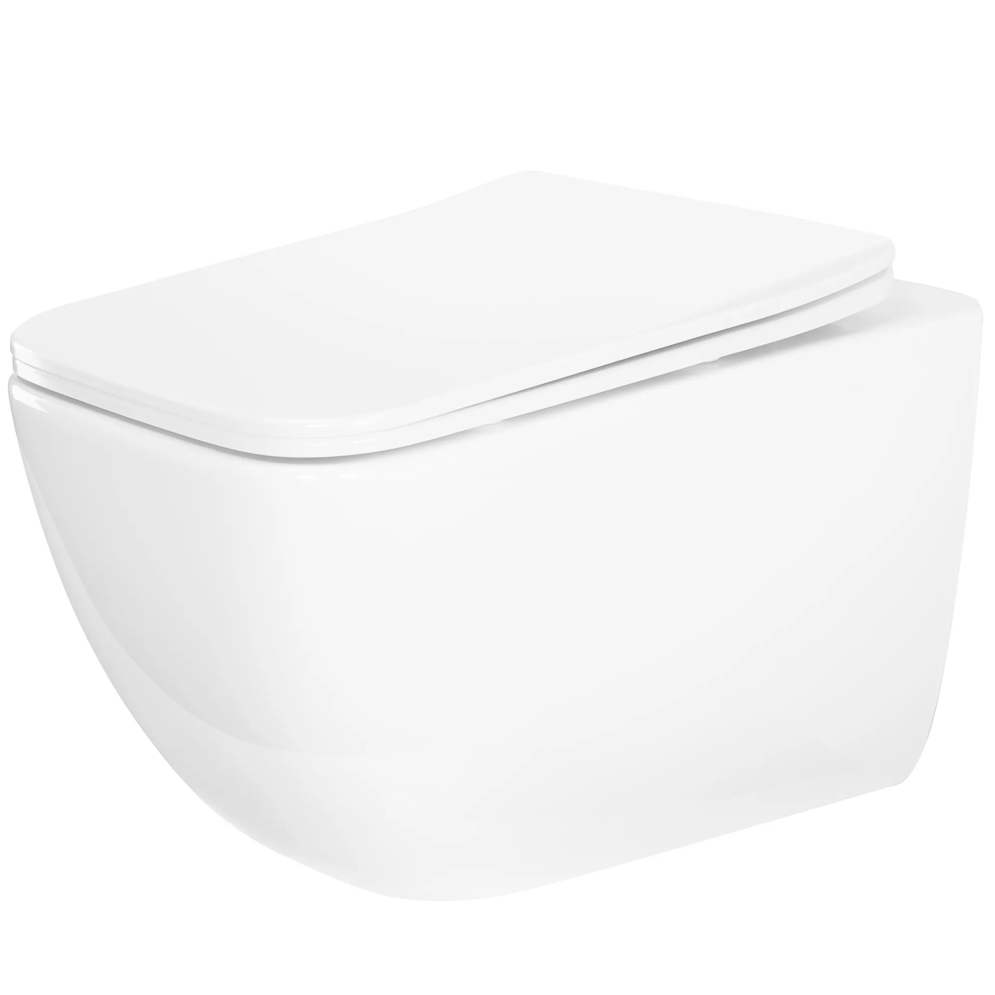 REA Vägghängd Toalettstol Dexter Tornado Vit, 51,5x36,5x35cm