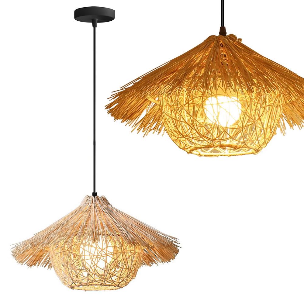 TOOLIGHT hängande taklampa APP1636-1CP BOHO Beige 40x40x23cm