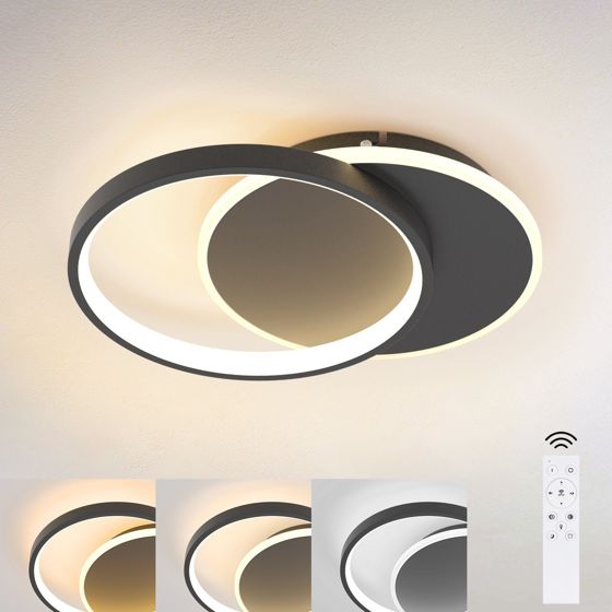NETTLIFE LED - taklampa för vardagsrummet, dimbar, modern taklampa med fjärrkontroll för hallen