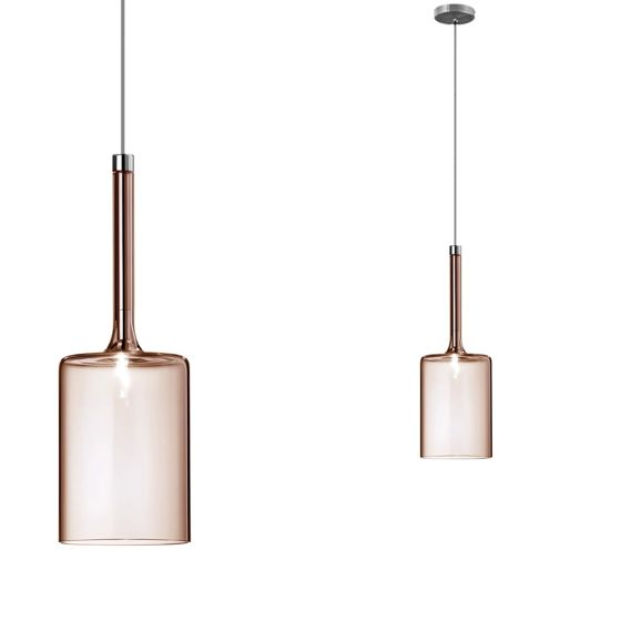 TOOLIGHT hängande taklampa APP1699-1CP B Brun 14x10x30cm
