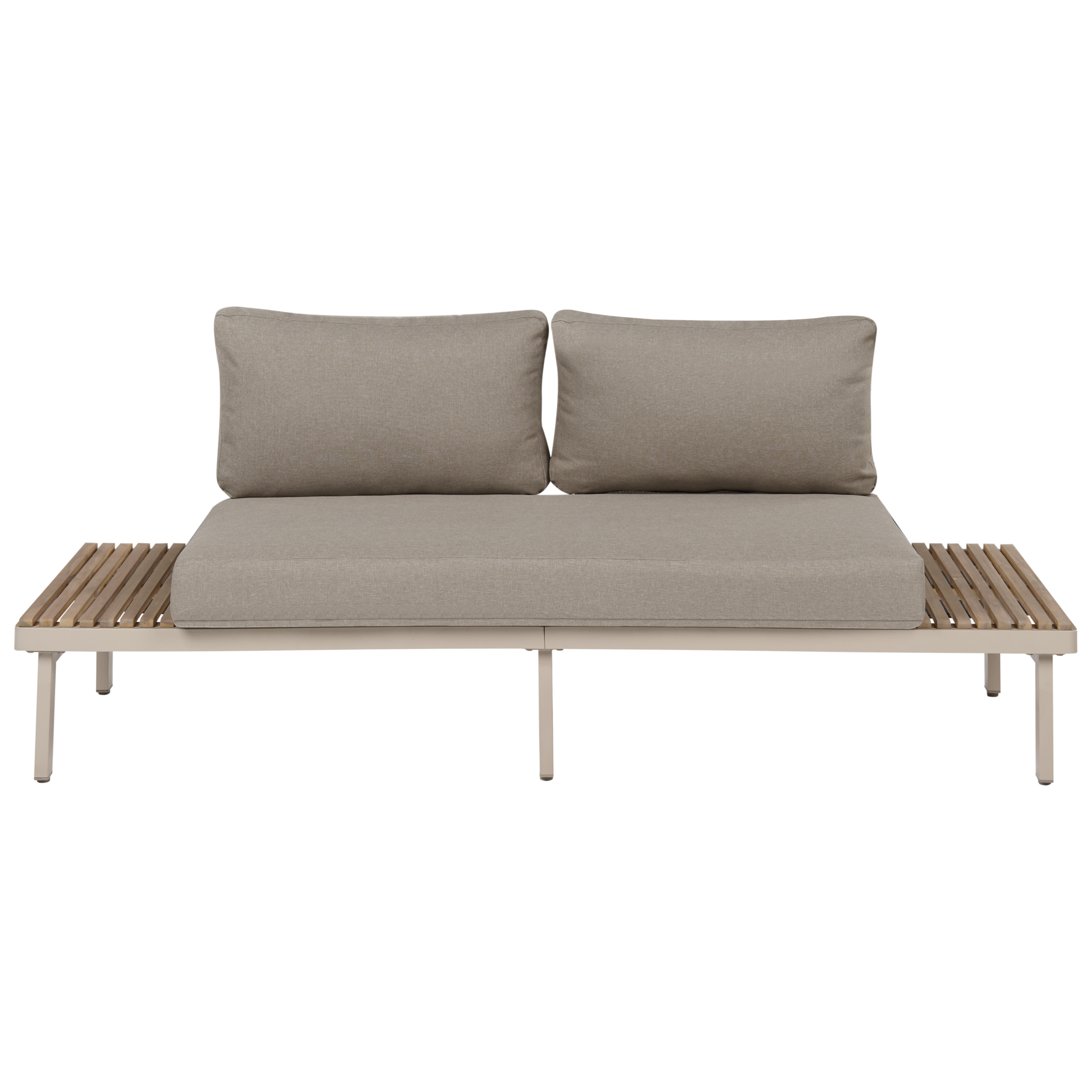 Trädgårdssoffa 2-sits FIVIZZANO Akaciaträ Beige