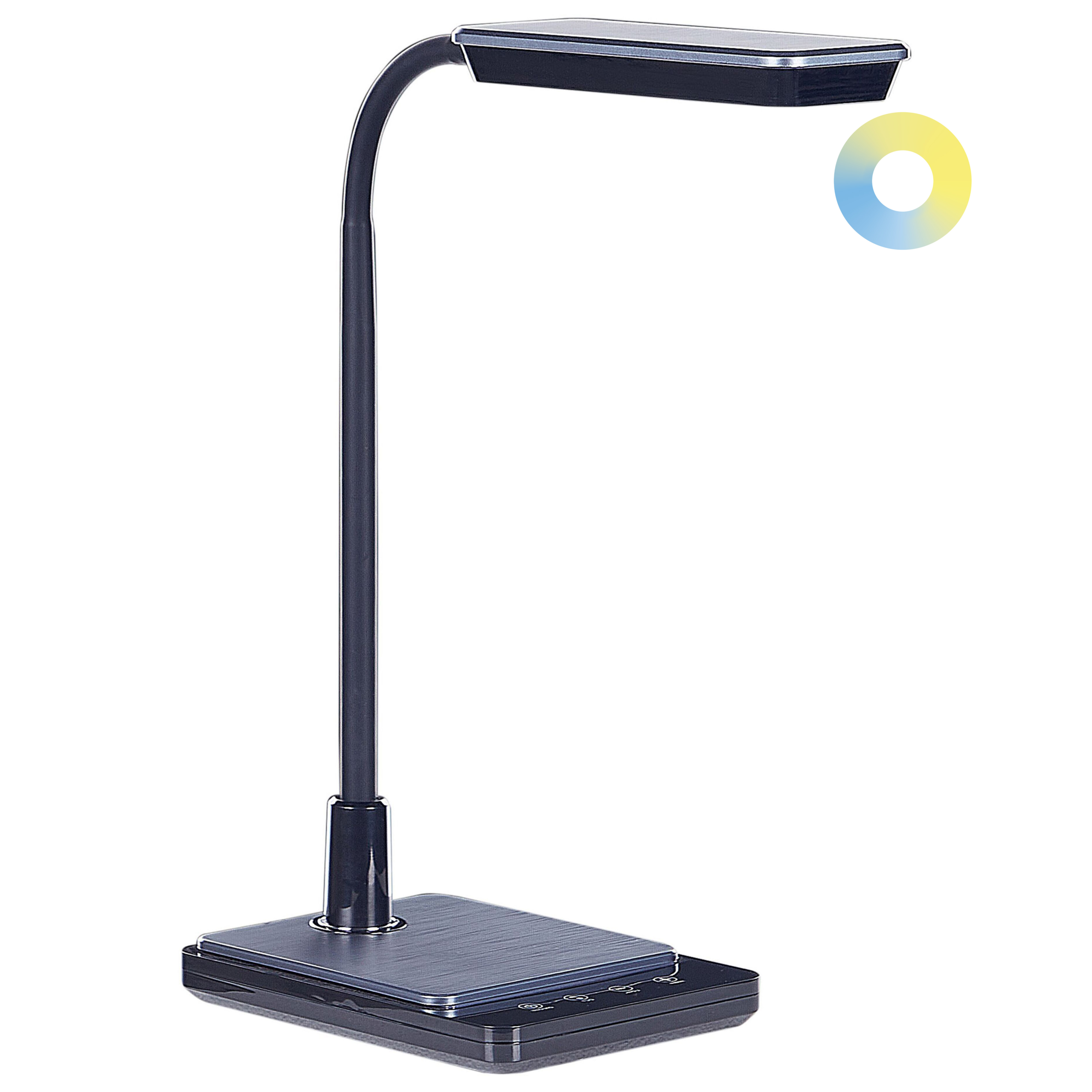 LED-skrivbordslampa CENTAURUS med dimmer Metall Svart