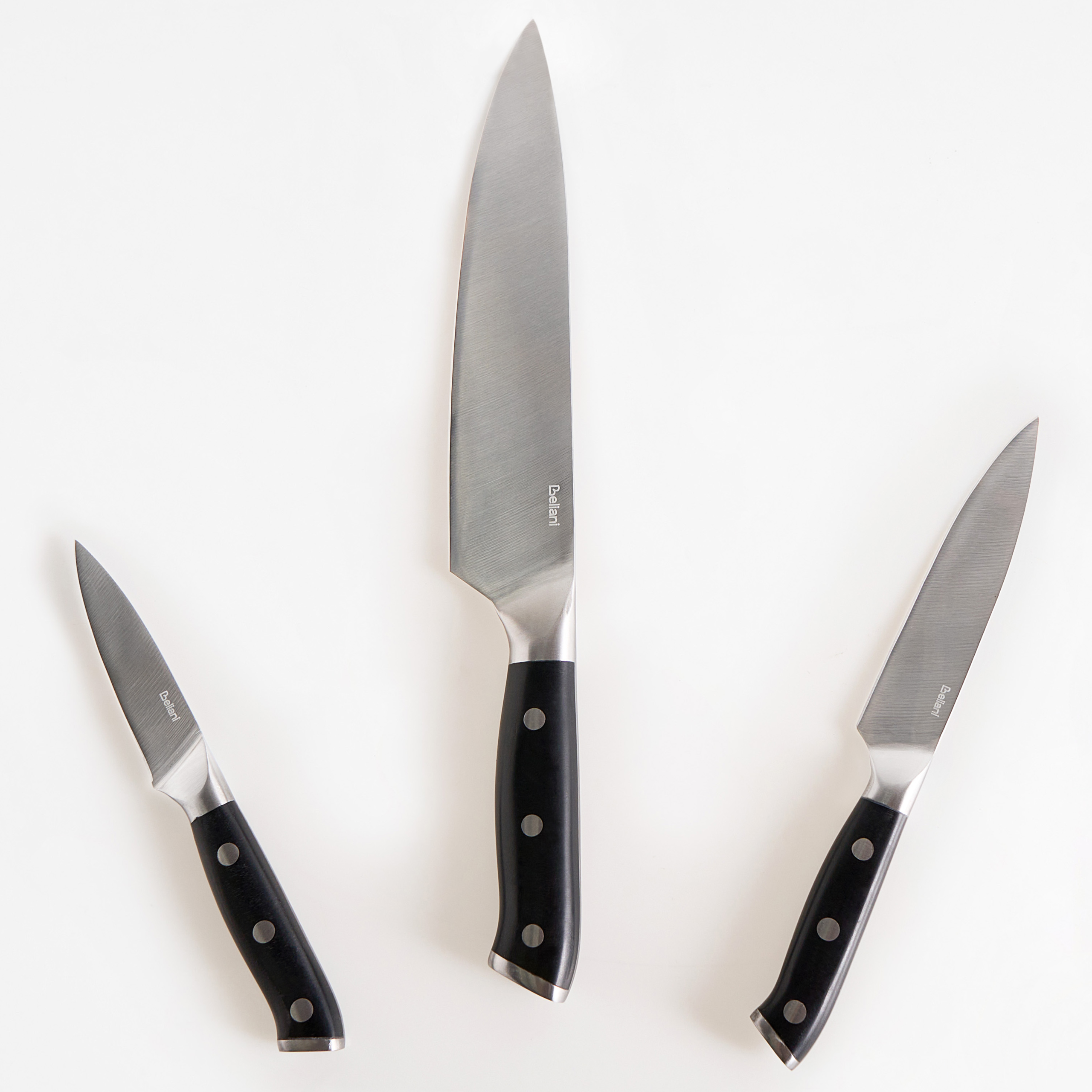Set med 3 knivar IKEDA Svart