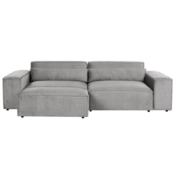 Modulsoffa 2-sits HELLNAR med fotpall Grå