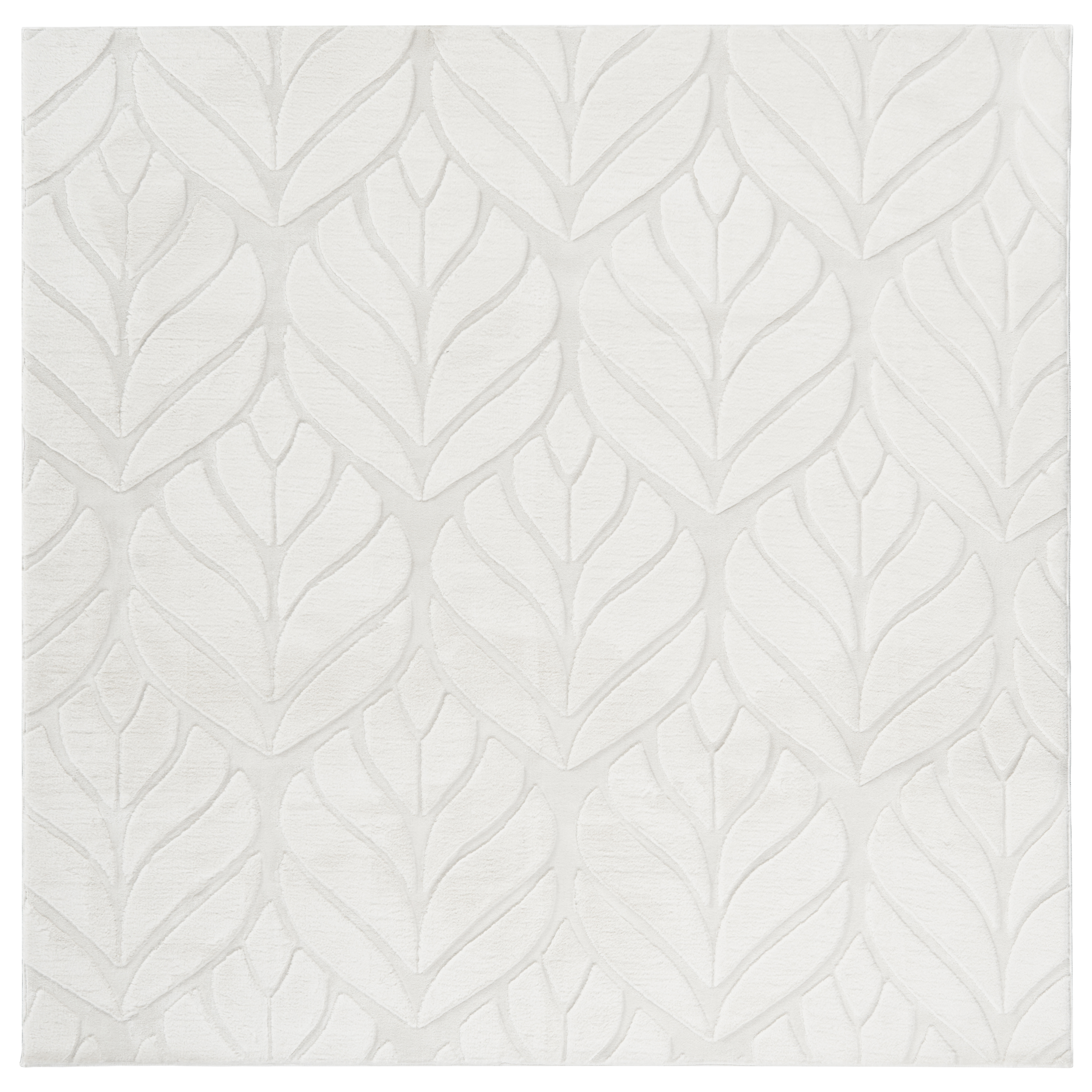 Fuskpälsmatta MITCHELL Off-White 160 x 160 cm