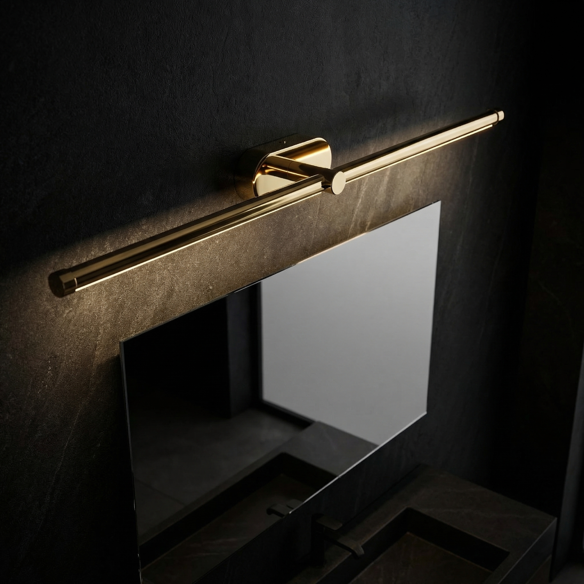 TOOLIGHT vägglampa APP1891-1W 80 cm LED Guld 80x7,5x5cm