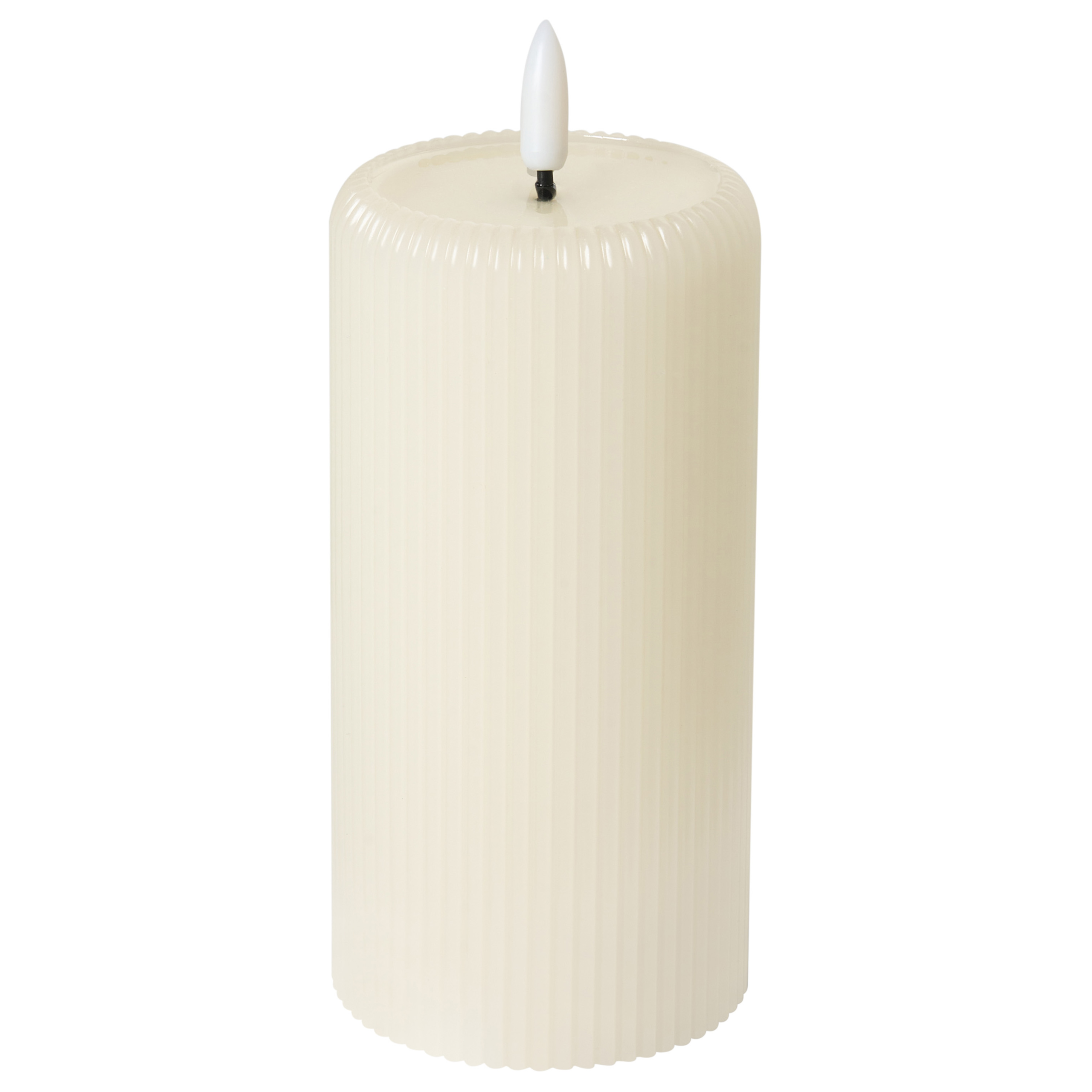 Set med 6 LED-ljus NOISETTE 10/16 cm Off-White
