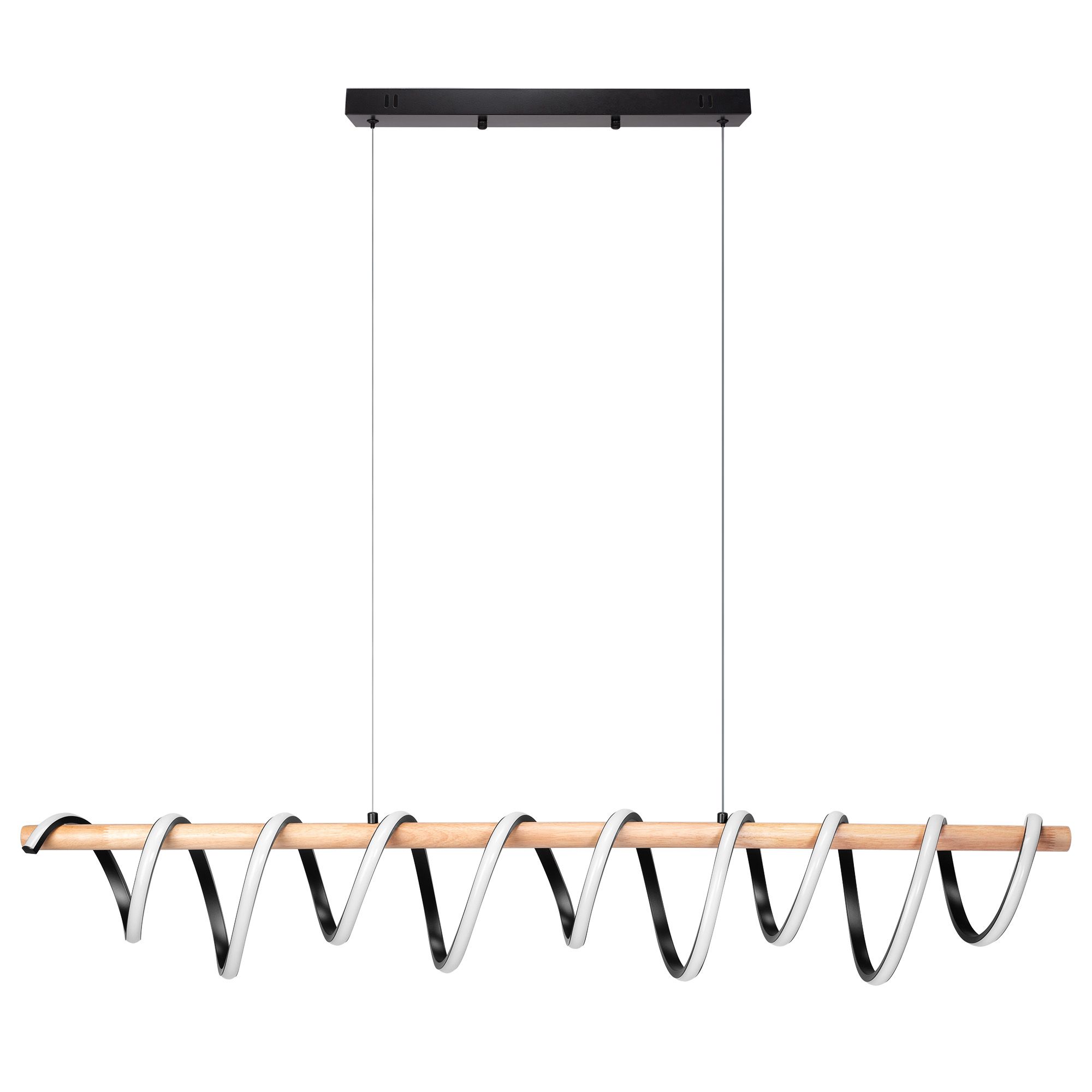 TOOLIGHT hängande taklampa LED APP1288-CP Svart 120x16x20cm