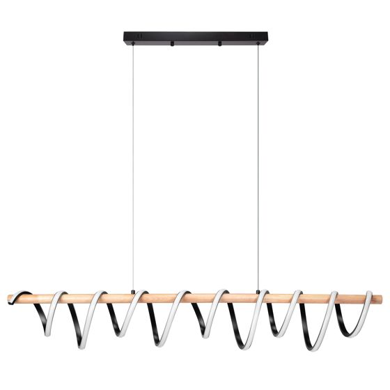 TOOLIGHT hängande taklampa LED APP1288-CP Svart 120x16x20cm