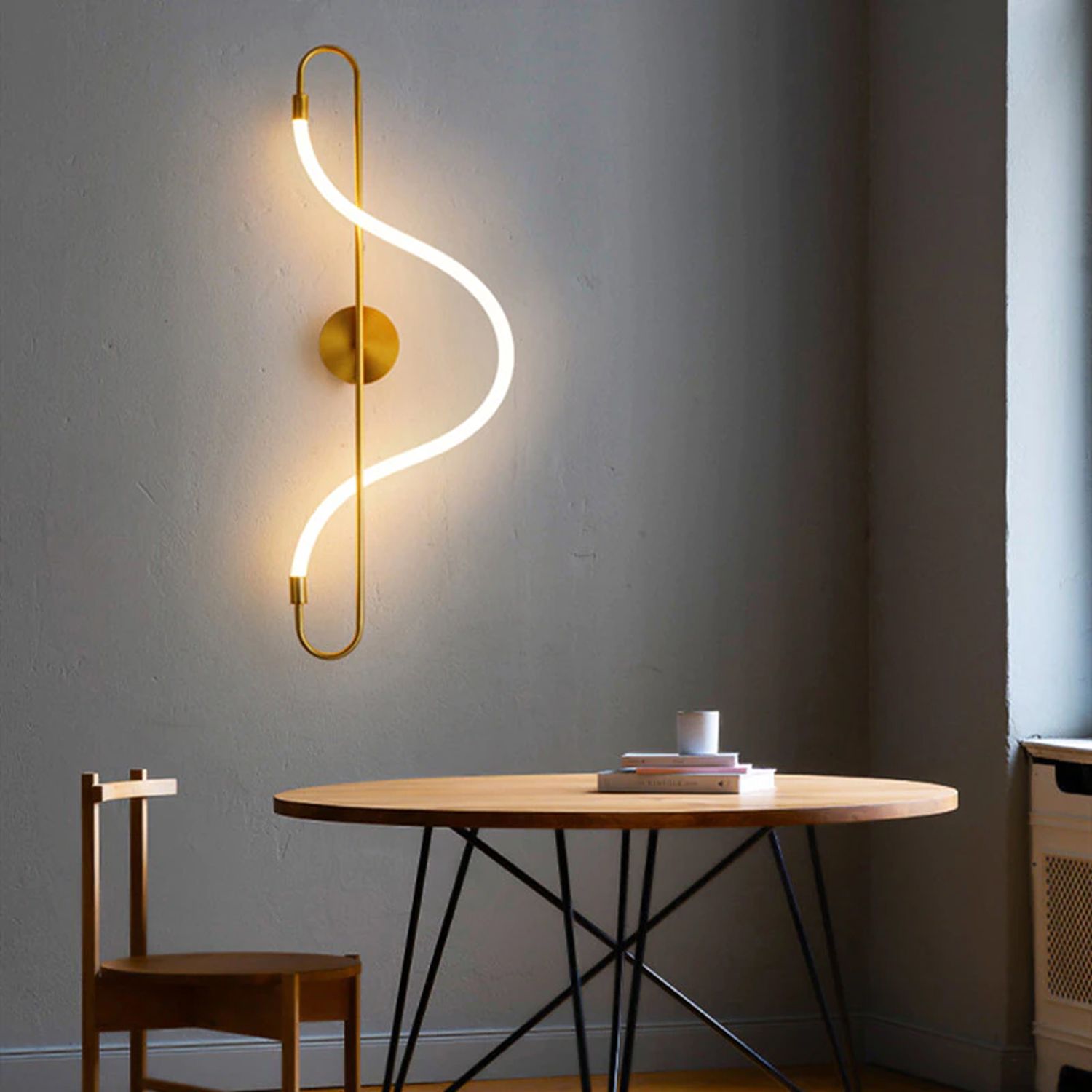 TOOLIGHT vägglampa LED APP858-W LONG Guld 78x30x78cm