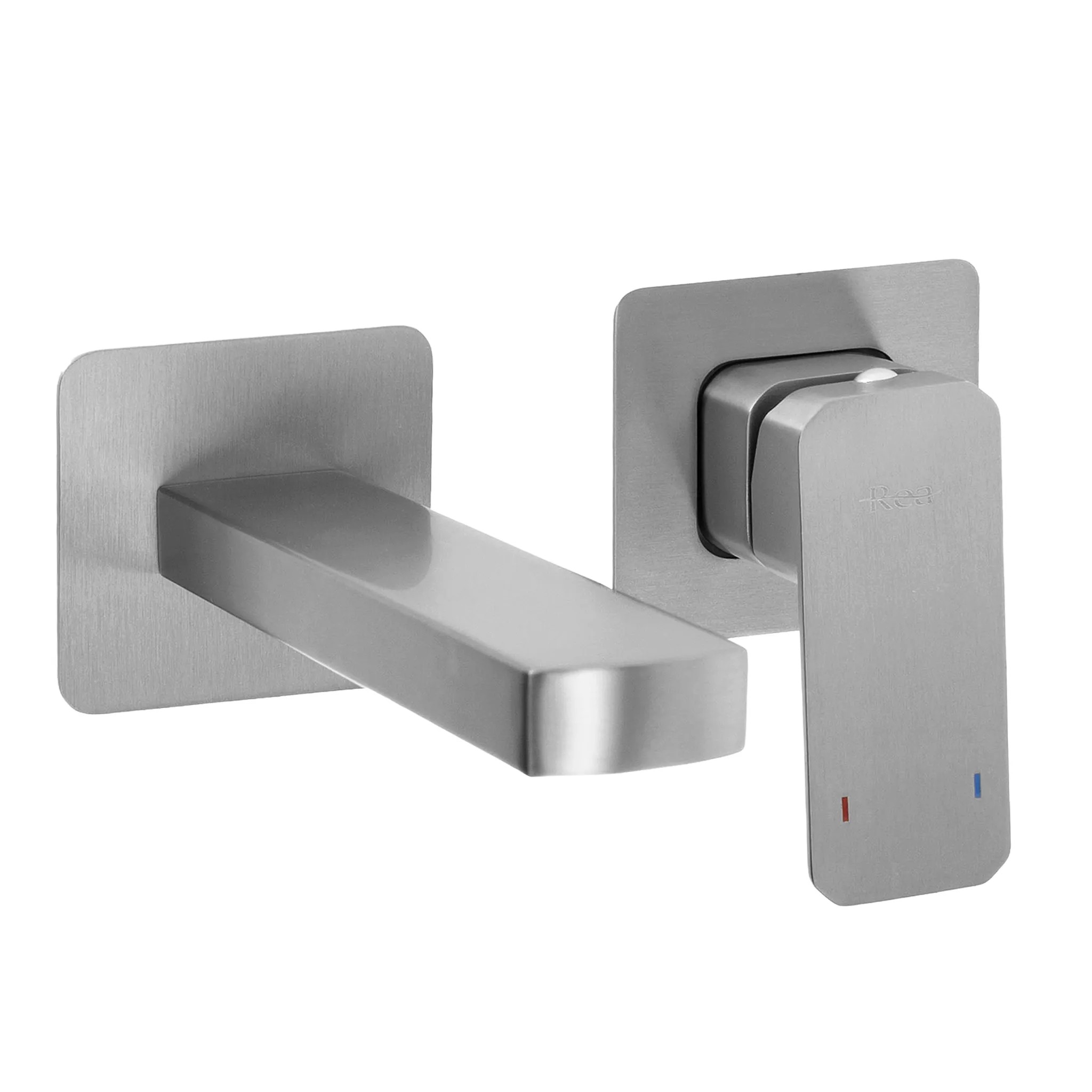 REA Inbyggd Tvättställsblandare Arlo Borstad Nickel, 13x20x13cm